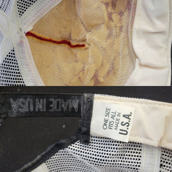 Vintage Motorcraft Quality Parts 3 Stripe Trucker Hat Mesh Snapback Cap USA READ - Picture 7 of 13